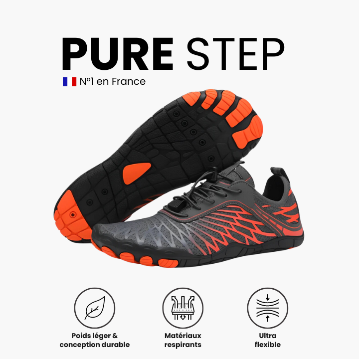 Pure Step | chaussures pieds nus saines et antidérapantes (UNISEXES)