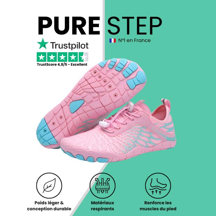 Pure Step | Chaussures pieds nus - Saines et antidérapantes. (UNISEXE)