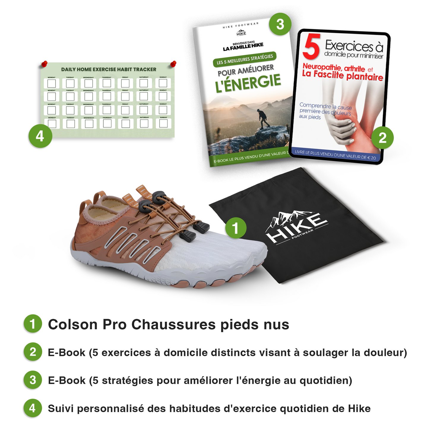 Colson Pro -  Chaussures pieds nus universelles saines et antidérapantes (Unisex)